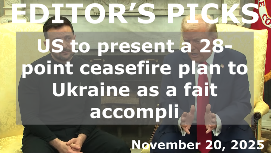 bne IntelliNews Editor's Picks – US to present a 28-ceasefire plan to Ukraine as a fait accompli