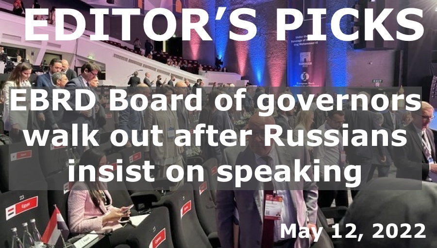 bne IntelliNews -- Editor's Picks -- EBRD board of governors walk out after Russians insist on speaking