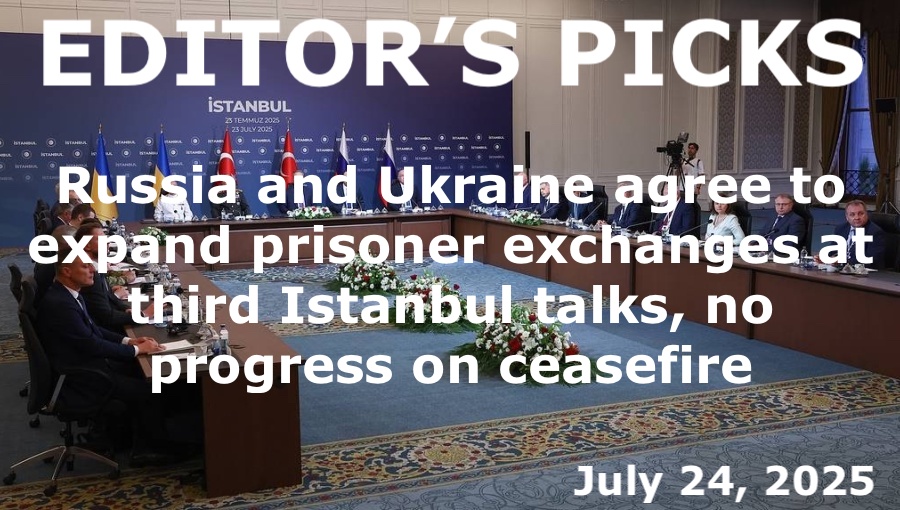 bne IntelliNews Editor's Picks – Russia and Ukraine agree to expand prisoner exchanges at third Istanbul talks, no progress on ceasefire