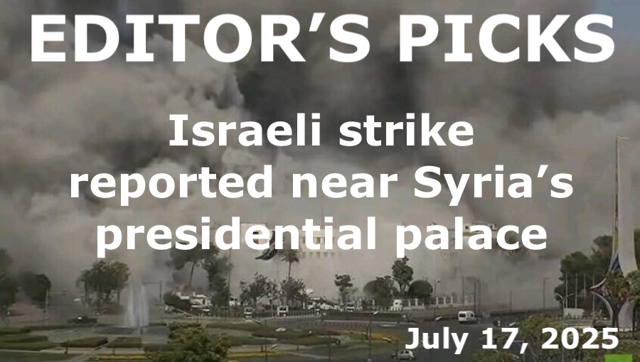 bne IntelliNews Editor's Picks – Israeli strike reported near Syria’s presidential palace