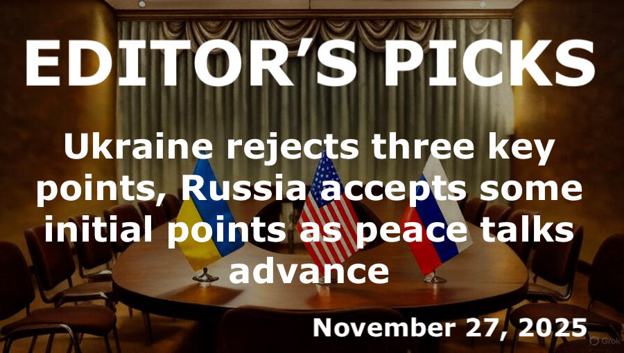 bne IntelliNews Editor's Picks – Ukraine rejects three key points, Russia accepts some initial points as peace talks advance