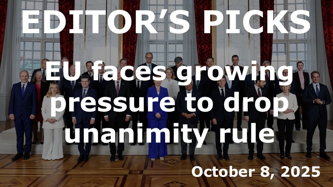 bne IntelliNews Editor's Picks – EU faces growing pressure to drop unanimity rule ahead of enlargement push