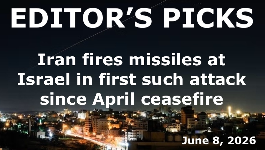 bne IntelliNews Editor's Picks – Iran fires missiles at Israel in first such attack since April ceasefire