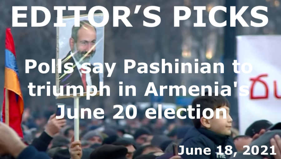 bne IntelliNews Editor's Picks --  Late analysis suggests Pashinian to triumph in Armenia's June 20 election