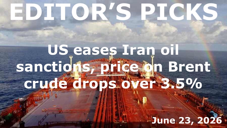 bne IntelliNews Editor's Picks – US eases Iran oil sanctions, price on Brent crude drops over 3.5%