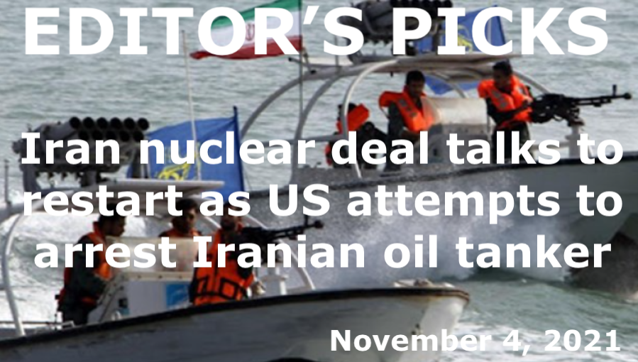 bne IntelliNews Editor's Picks --  Nuclear deal talks restart date announced on same day Iran accuses US of interdicting Iranian oil tanker