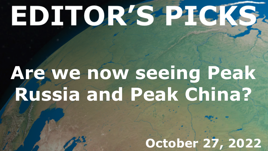 bne IntelliNews Editor's Picks --  Are we now seeing Peak Russia and Peak China?