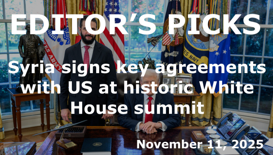 bne IntelliNews Editor's Picks – Syria signs key agreements with US at historic White House summit