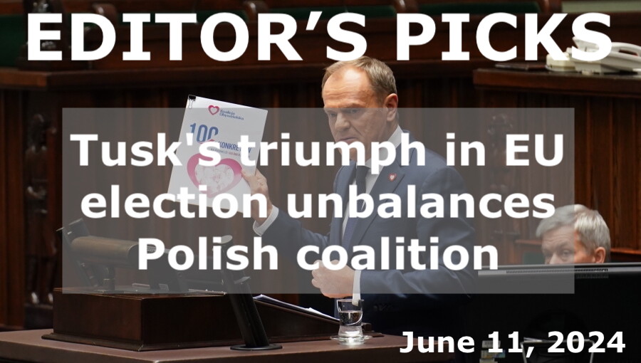 bne IntelliNews Editor's Picks --  Tusk's triumph in EU election unbalances Polish coalition