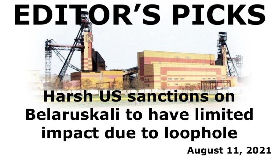 bne IntelliNews Editor's Picks --  Harsh US sanctions on Belaruskali to have limited impact due to loophole