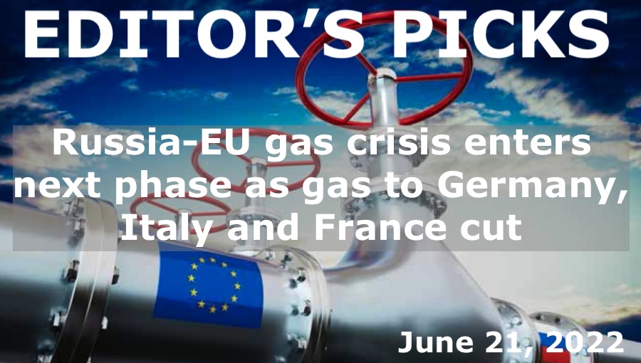 bne IntelliNews Editor's Picks --  Russia-EU gas crisis enters next phase as Germany, Italy and France all report cuts in supply