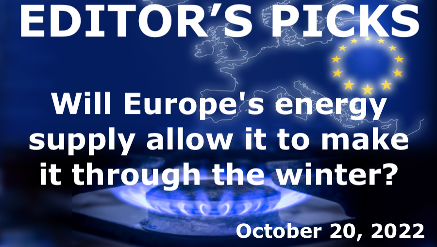 bne IntelliNews Editor's Picks --  Will Europe's energy supply allow it to make it through the winter?