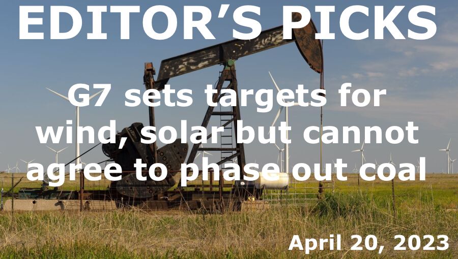 bne IntelliNews -- Editor's Picks -- G7 sets targets for wind, solar but cannot agree to phase out coal