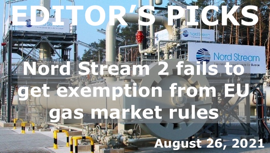 bne IntelliNews Editor's Picks --  Nord Stream 2 fails to get exemption from EU gas market rules