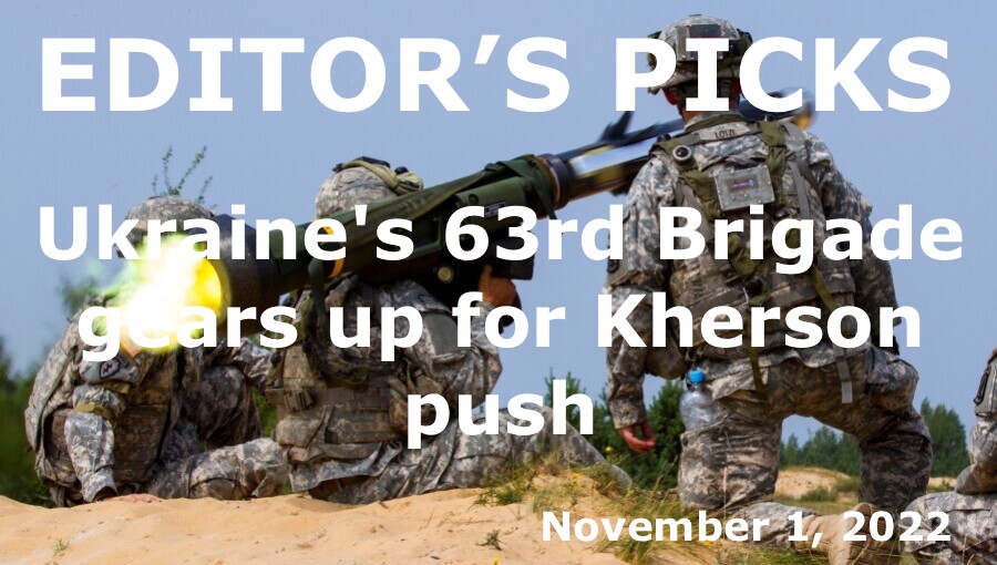bne IntelliNews Editor's Picks -- Ukraine's 63rd Brigade gears up for Kherson push