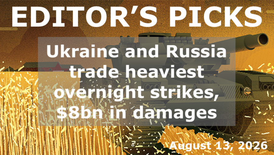 bne IntelliNews Editor's Picks – Ukraine and Russia trade heaviest overnight strikes in weeks as 40-day campaign passes $8bn in damage