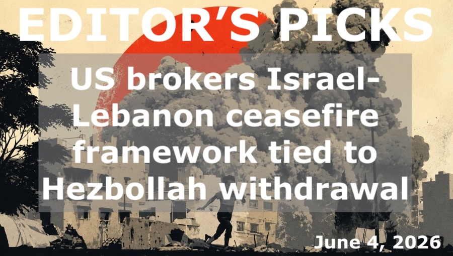 bne IntelliNews Editor's Picks – US brokers Israel-Lebanon ceasefire framework tied to Hezbollah withdrawal