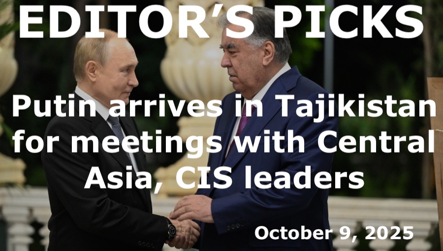 bne IntelliNews Editor's Picks – Putin arrives in Tajikistan for meetings with Central Asia, CIS leaders