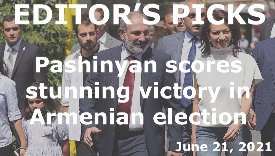 bne IntelliNews Editor's Picks --  Pashinyan scores stunning victory in Armenian election