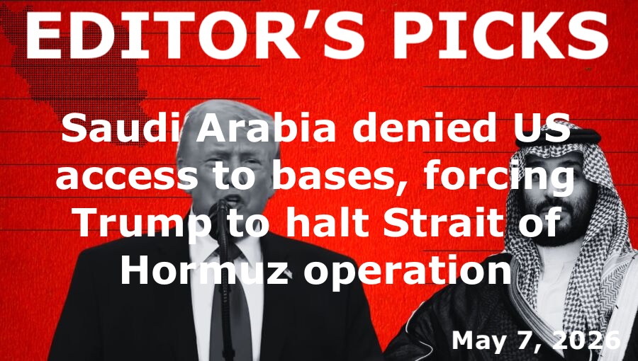 bne IntelliNews Editor's Picks – Saudi Arabia denied US access to bases, forcing Trump to halt Strait of Hormuz operation