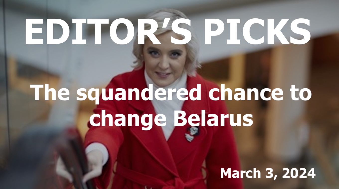 bne IntelliNews Editor's Picks – Nobel Peace Prize nominee Olga Karatch on the squandered chance to change Belarus