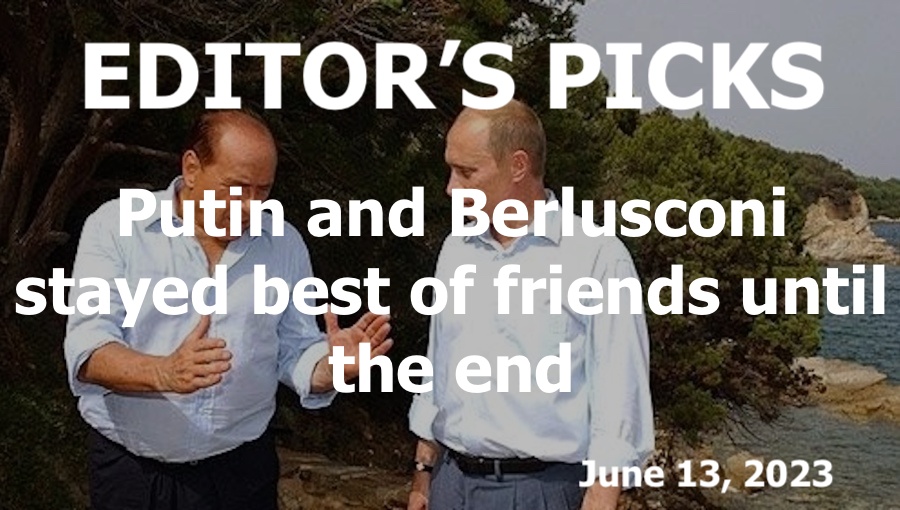 bne IntelliNews Editor's Picks --  Putin and Berlusconi stayed best of friends until the end