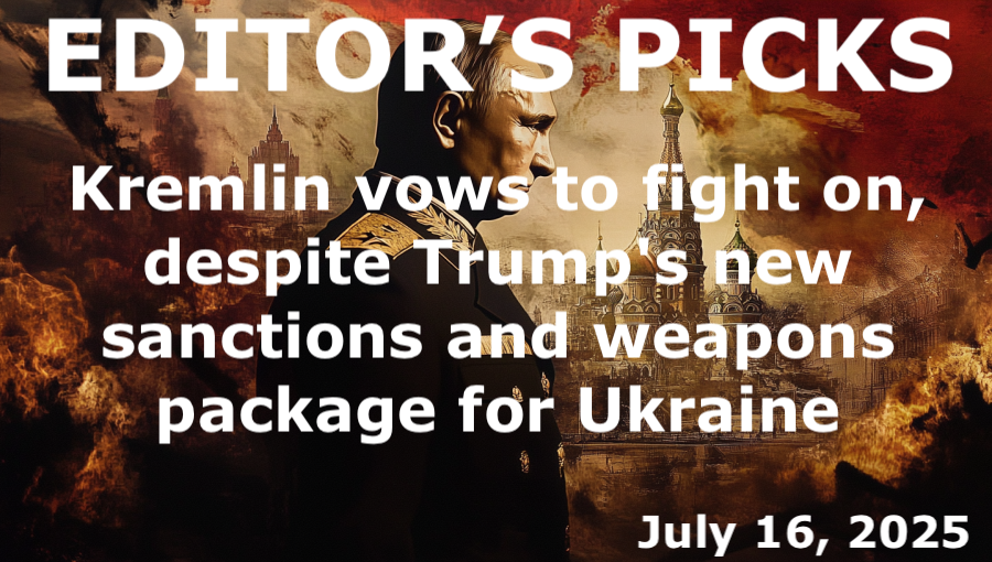 bne IntelliNews Editor's Picks – Kremlin vows to fight on, despite Trump's new sanctions and weapons package for Ukraine