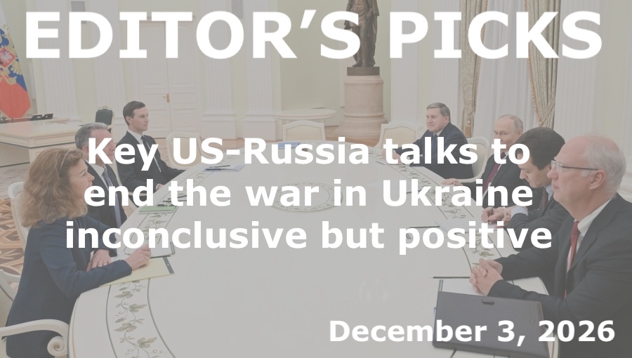 bne IntelliNews Editor's Picks – Key talks between the US and Russia to end the war in Ukraine inconclusive but positive