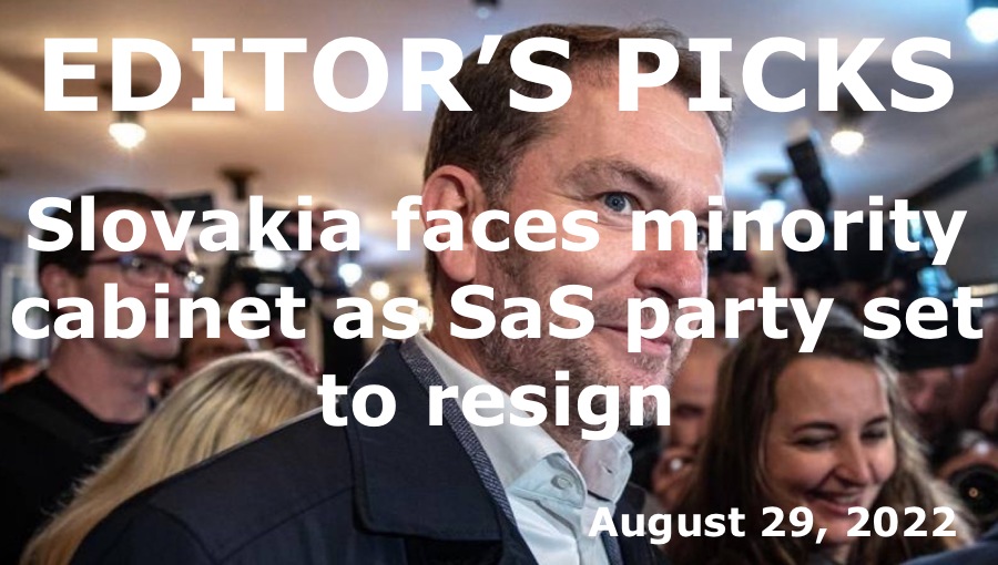 bne IntelliNews Editor's Picks -- Slovakia faces minority cabinet as SaS party set to resign