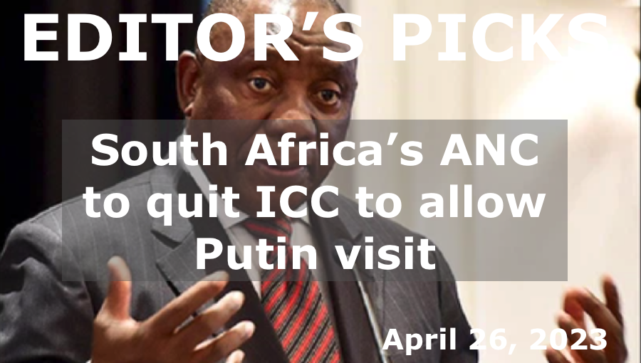 bne IntelliNews -- Editor's Picks -- South Africa’s ANC to quit ICC to allow Putin visit