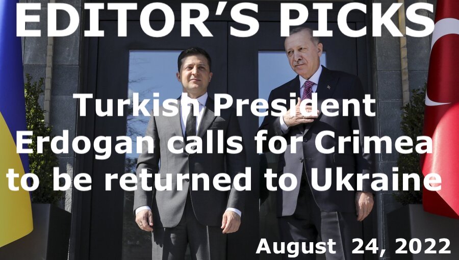 bne IntelliNews Editor's Picks --  Turkish President Erdogan calls for Crimea to be returned to Ukraine