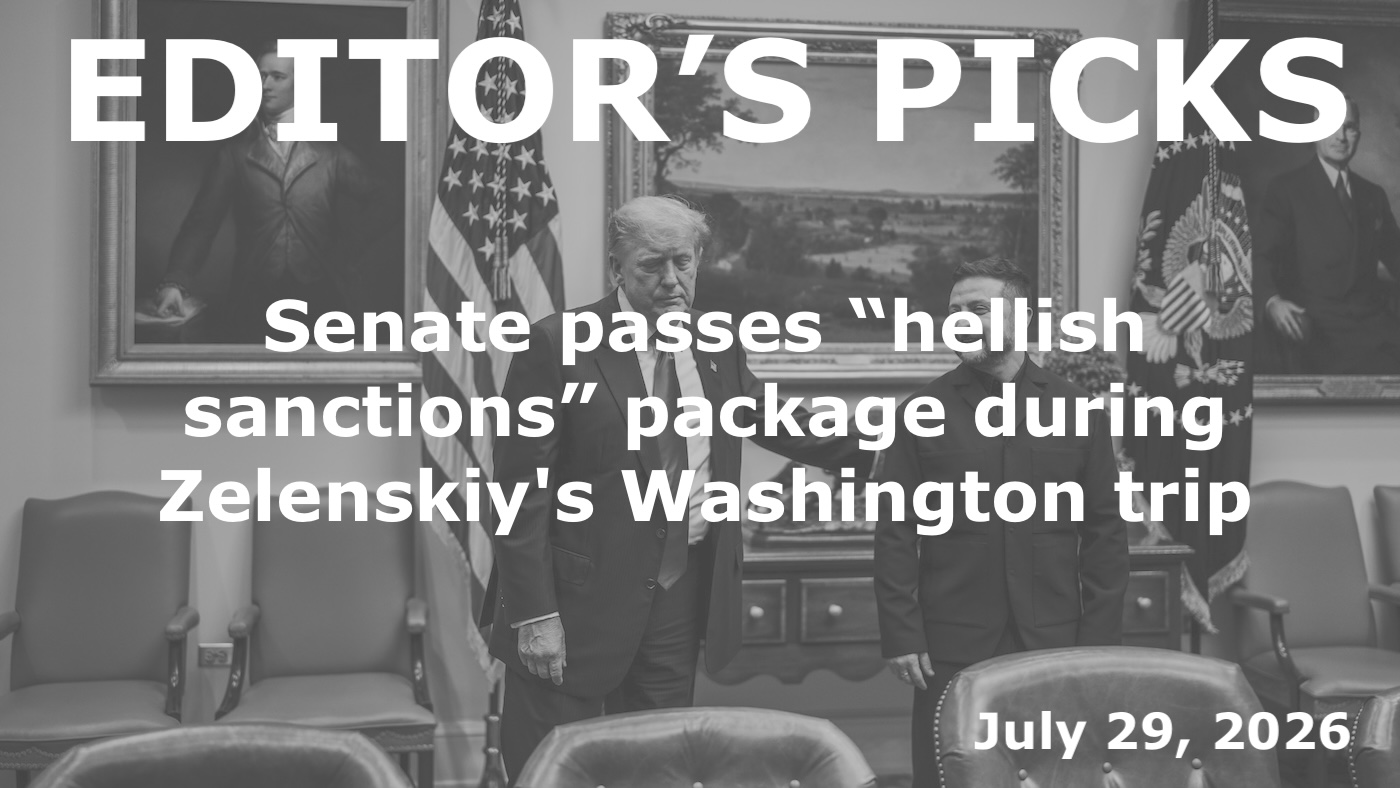 bne IntelliNews Editor's Picks – Senate passes Graham's “hellish sanctions” package during Zelenskiy's trip to Washington in coup for Bankova