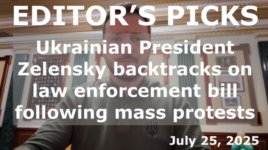 bne IntelliNews Editor's Picks – Ukrainian President Zelenskiy backtracks on law enforcement bill following mass protests