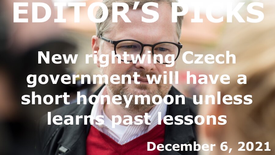 bne IntelliNews Editor's Picks --  New rightwing Czech government will have a short honeymoon unless it learns lessons from the past