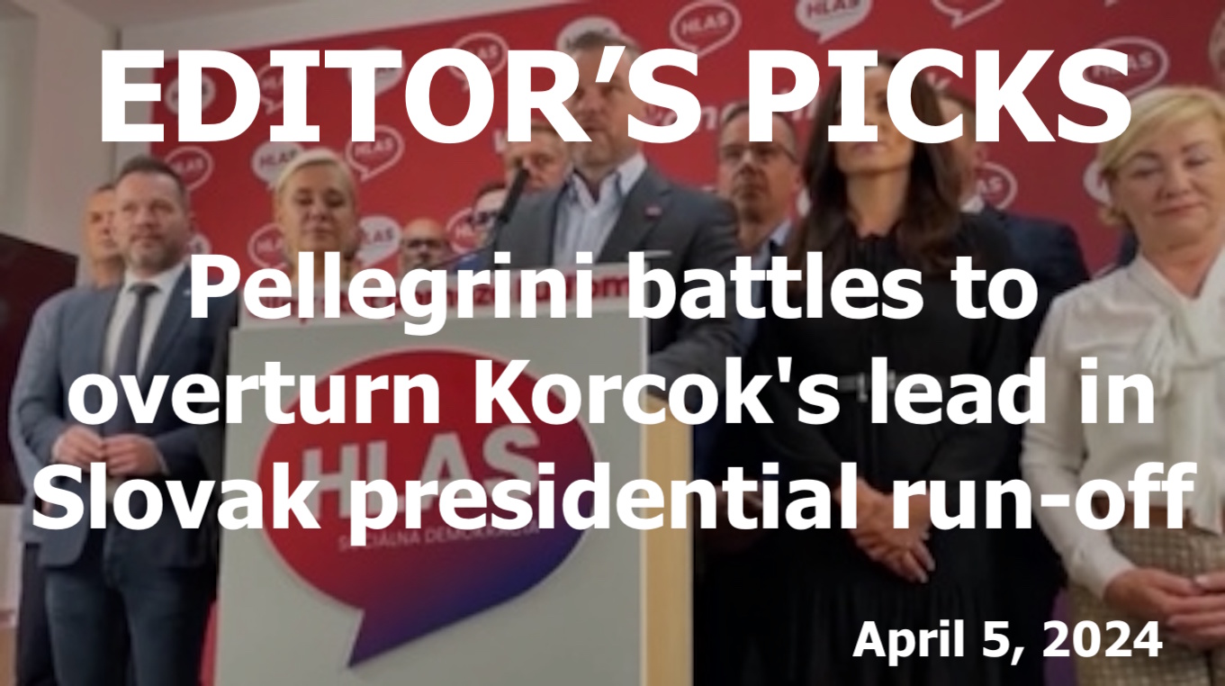 bne IntelliNews Editor's Picks – Pellegrini battles to overturn Korcok's lead in Slovak presidential run-off