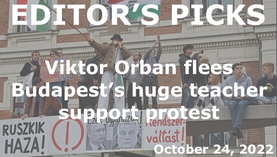 bne IntelliNews Editor's Picks --  Hungary’s Viktor Orban flees Budapest’s huge anti-government protest